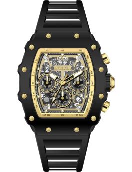 Invicta Racing 69728 Reloj de Hombre - Movimiento de Cuarzo - Acrílico con Esfera Dorada - 44 mm