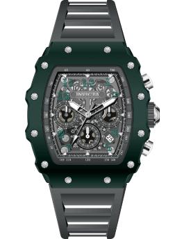 Invicta Racing 69735 Reloj de Hombre - Movimiento de Cuarzo - Acrílico con Esfera Plateada - 44 mm