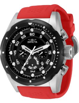 Invicta Speedway 69831 Men's Watch - Quartz Movement - Steel with Black Dial - 50 mm