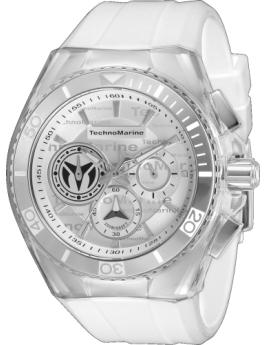 TechnoMarine Cruise TM-118120 Ceas bărbătesc - Mecanism quartz - Oțel inoxidabil cu cadran argintiu - 46 mm
