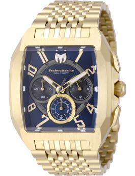 TechnoMarine Aqua Quadrant TM-226026 moška ura - Quartz mehanizem - Nerjaveče jeklo z modrim številčnico - 41 mm
