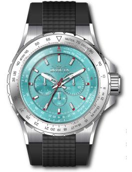 Invicta Aviator 50963 Herreklokke - Quartz urverk - Rustfritt stål med blå urskive - 50 mm
