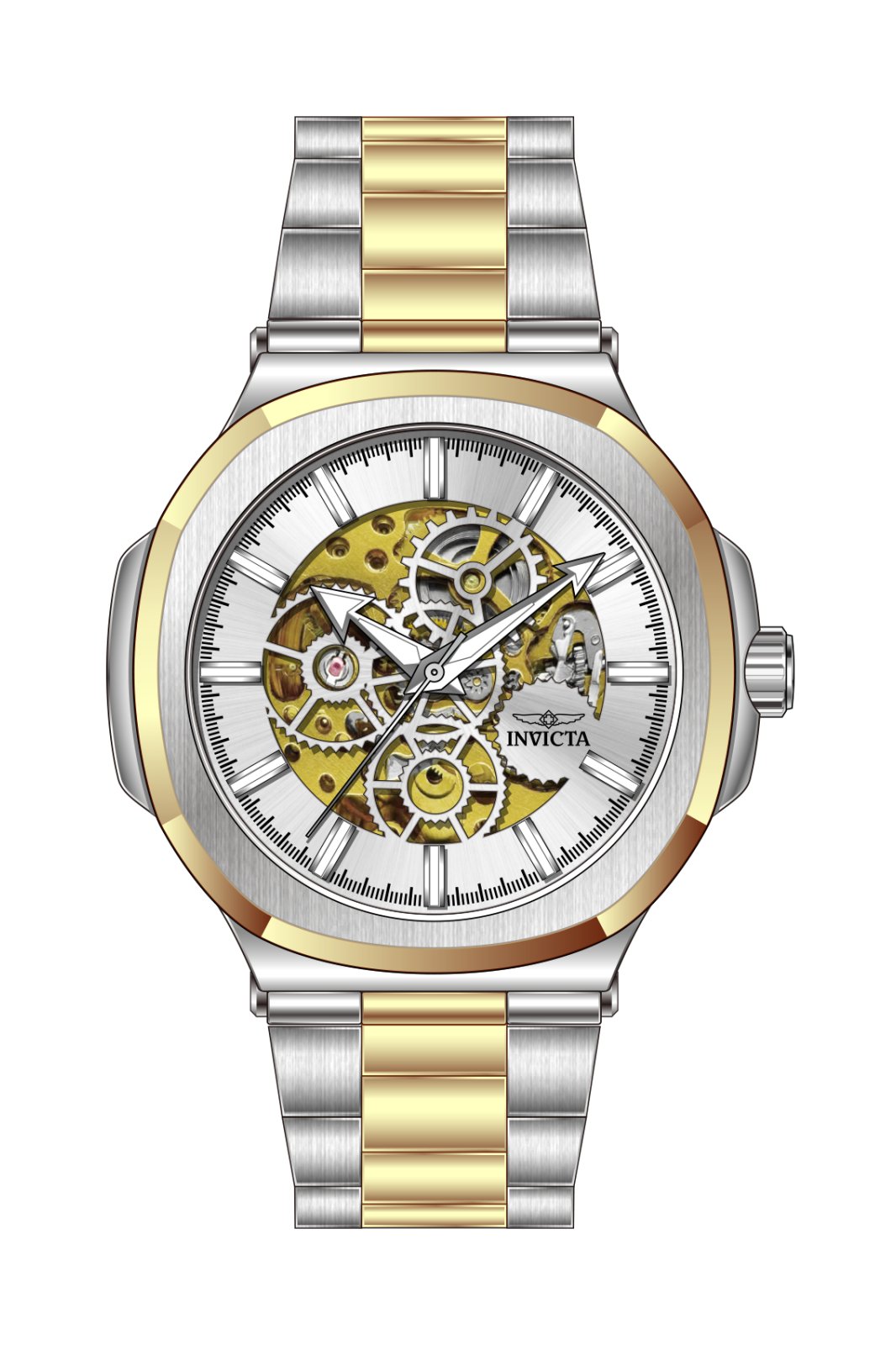 Invicta Objet D Art 70003 Miesten kello - Automaattikoneisto - Teräs hopeanvärisellä kellotaululla - 43 mm