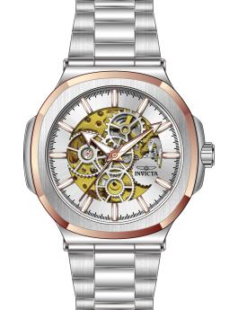 Invicta Objet D Art 70008 Miesten kello - Automaattikoneisto - Teräs hopeanvärisellä kellotaululla - 43 mm