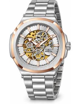 Invicta Objet D Art 70008 Miesten kello - Automaattikoneisto - Teräs hopeanvärisellä kellotaululla - 43 mm