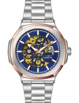 Invicta Objet D Art 70009 Miesten kello - Automaattikoneisto - Teräs sinisellä kellotaululla - 43 mm