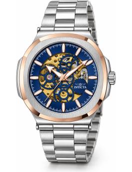 Invicta Objet D Art 70009 Miesten kello - Automaattikoneisto - Teräs sinisellä kellotaululla - 43 mm