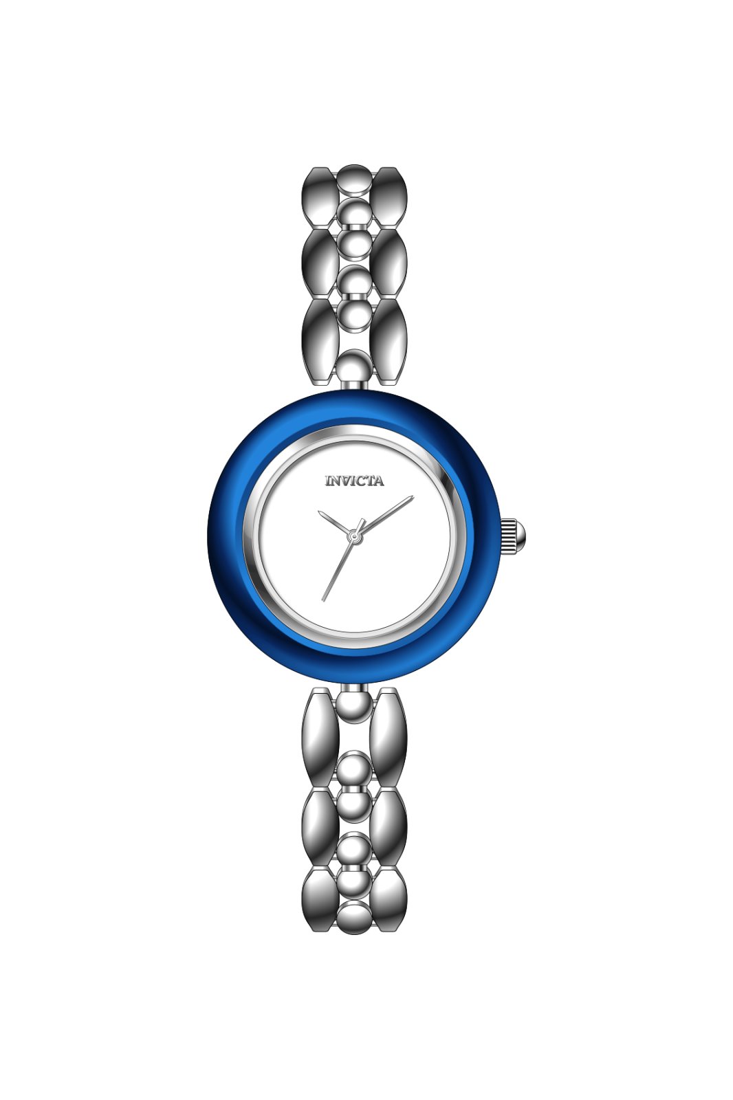 Invicta Mayamar 70076 Damenuhr - Quarzwerk - Metall mit silbernem Zifferblatt - 33 mm