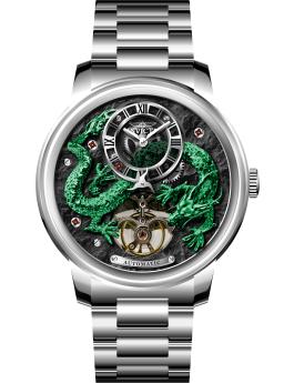 Invicta Objet D Art 70556 Мъжки часовник - Автоматичен механизъм - Неръждаема стомана със зелен циферблат - 46 мм