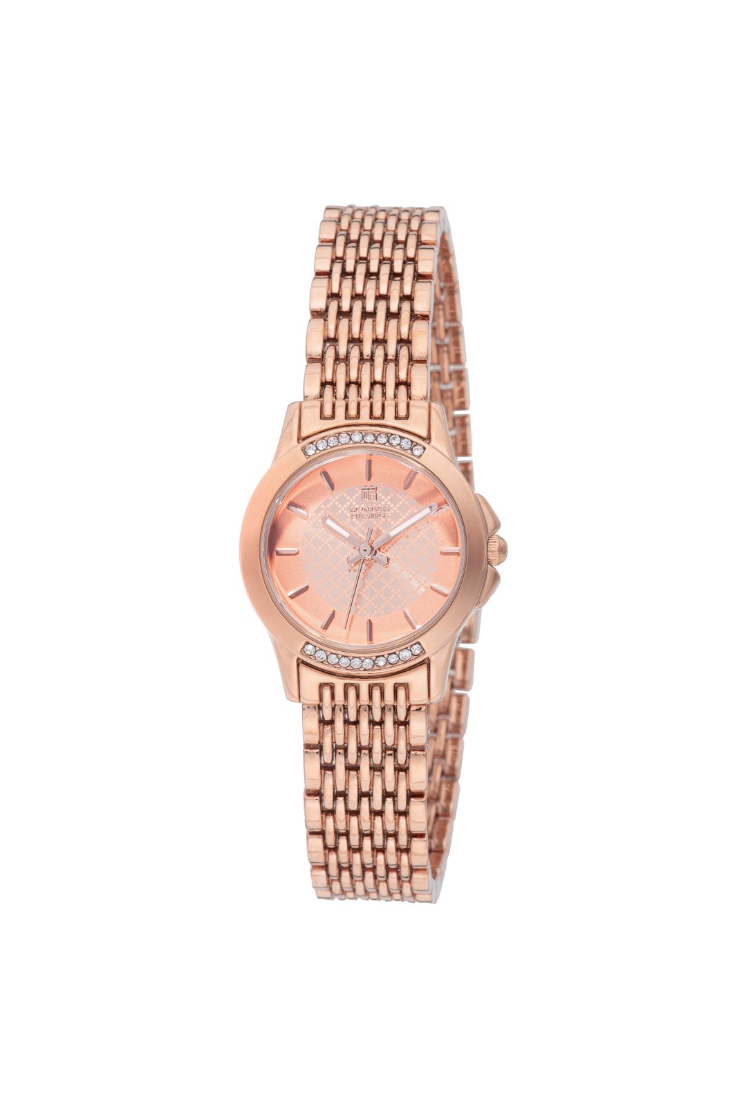 Montres Prestige Classic MPW-0216 Dameshorloge - Quartz Uurwerk - Metaal met Roze Gouden Wijzerplaat - 27 mm