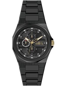 Invicta Speedway 50698 Relógio Masculino - Movimento Quartz - Aço Inoxidável com Mostrador Preto - 44 mm