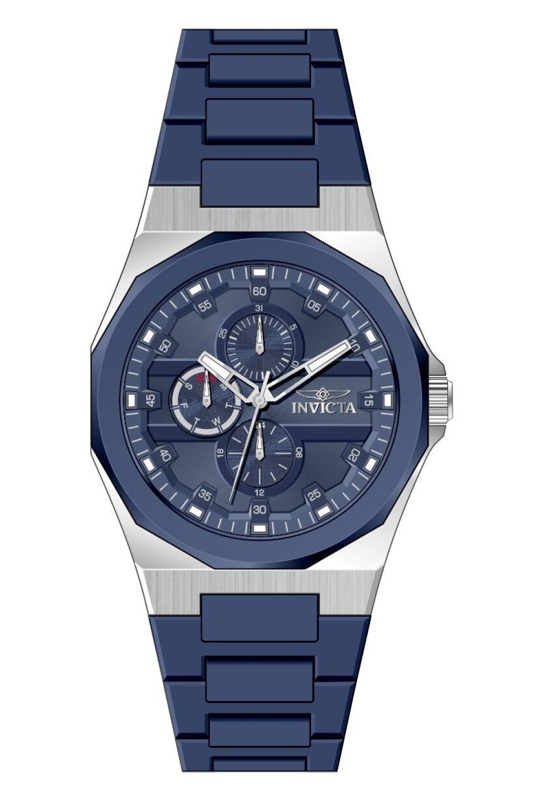 Invicta Speedway 50699 Ceas pentru bărbați - Mecanism Quartz - Oțel inoxidabil cu cadran albastru - 44 mm