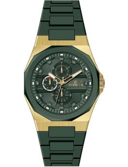 Invicta Speedway 50701 Pánské hodinky - Quartz strojek - Nerezová ocel se zeleným ciferníkem - 44 mm