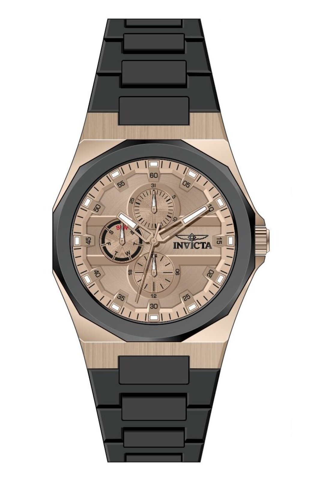 Invicta Speedway 50707 Men's Watch - Quartz Movement - Stainless Steel with Rose Gold Dial - 44 mm
