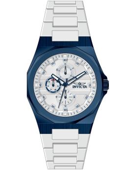 Invicta Speedway 50709 Relógio Masculino - Movimento de Quartzo - Aço Inoxidável com Mostrador Prateado - 44 mm