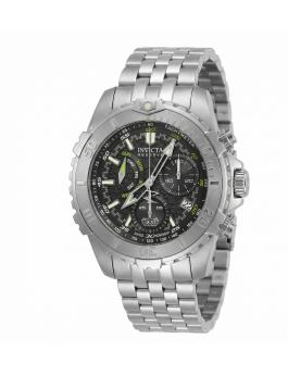 Invicta Reserve 50991 Men's Watch - Quartz Movement - Stainless Steel with Black Dial - 47 mm