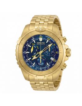 Invicta Reserve 50994 Men's Watch - Quartz Movement - Stainless Steel with Blue Dial - 47 mm
