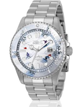 Invicta Pro Diver 51052 Men's Watch - Quartz Movement - Stainless Steel with White Dial - 43 mm - Summerville