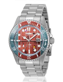 Invicta Pro Diver 51055 Men's Watch - Quartz Movement - Stainless Steel with Red Dial - 43 mm - Summerville
