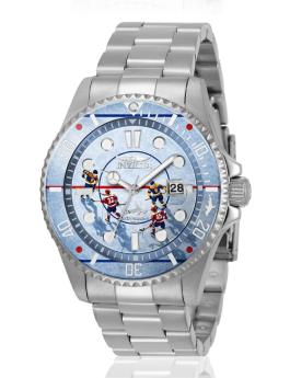 Invicta Pro Diver 51058 Men's Watch - Quartz Movement - Stainless Steel with Blue Dial - 43 mm - Summerville