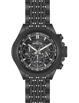 Invicta Sea Base 51094 Reloj de Hombre - Movimiento de Cuarzo - Acero Inoxidable con Esfera Negra - 48 mm