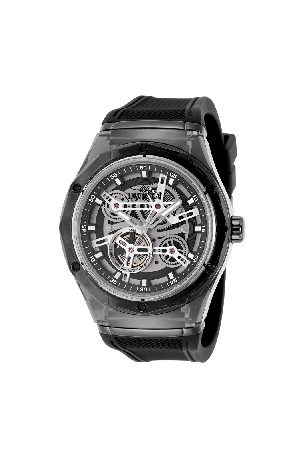 Invicta Speedway 51114 Montre Homme - Mouvement Quartz - Plastique avec Cadran Noir - 45 mm