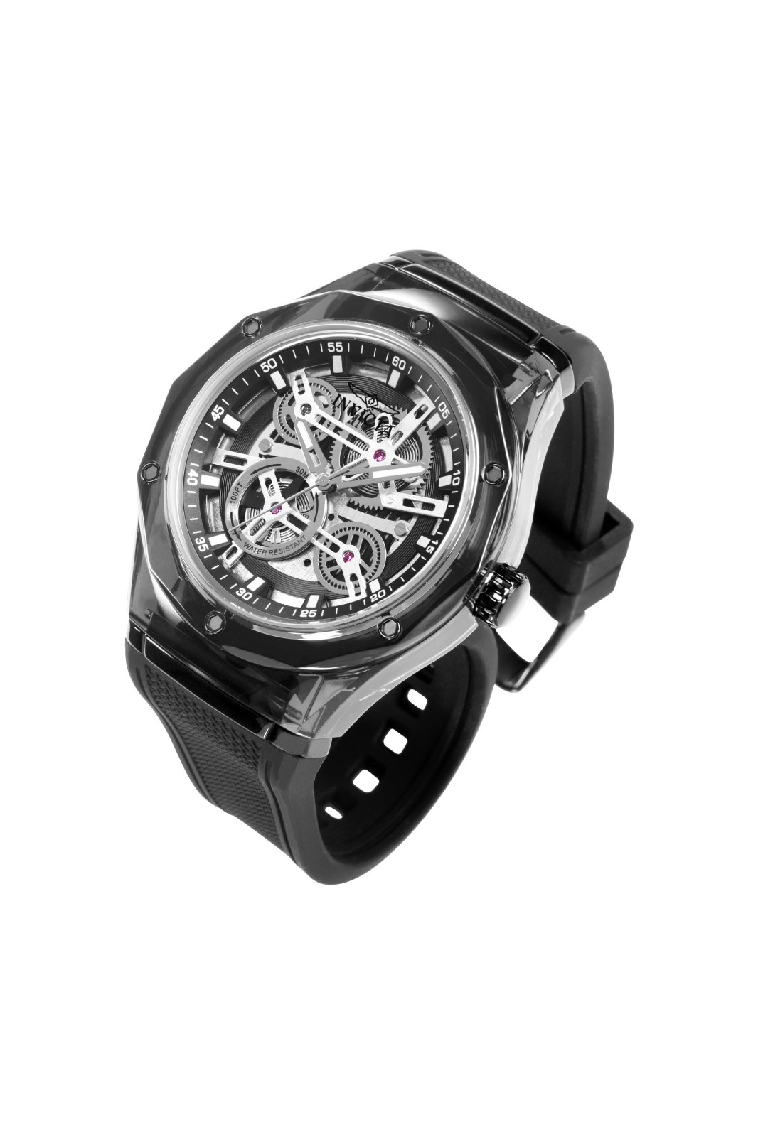Invicta Speedway 51114 Montre Homme - Mouvement Quartz - Plastique avec Cadran Noir - 45 mm