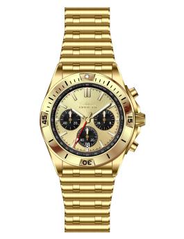 Invicta Aviator 69589 Men's Watch - Quartz Movement - Steel with Gold Dial - 42 mm