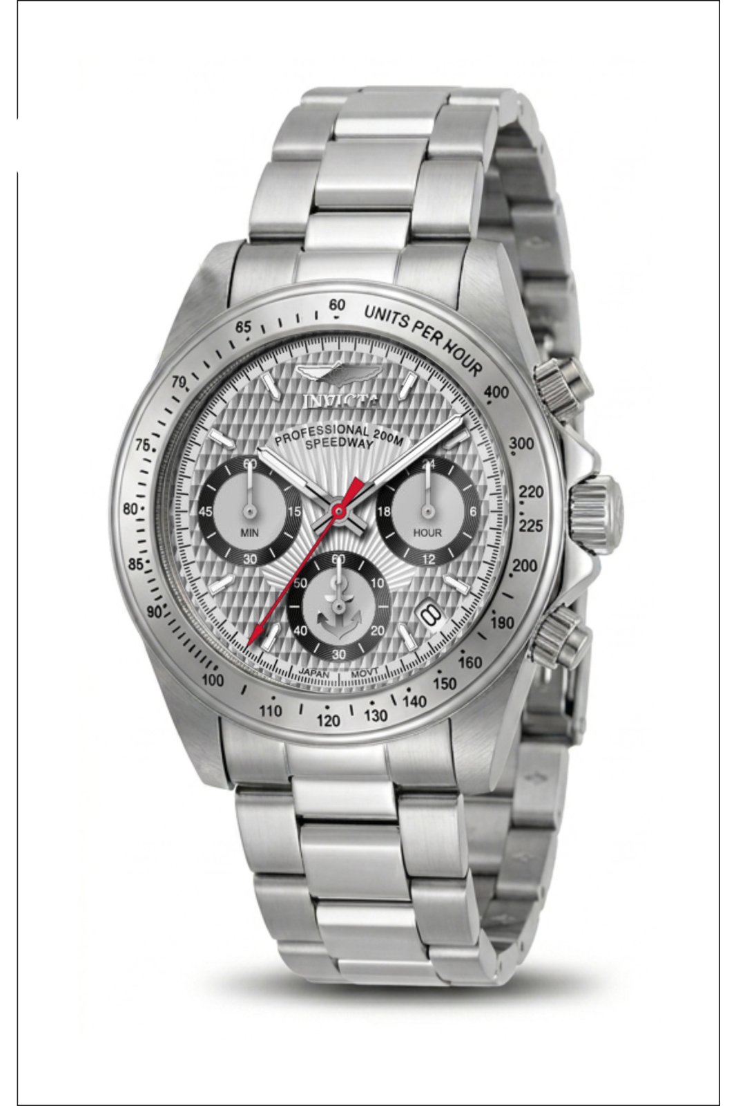 Invicta Ocean Voyage 47645 Ceas pentru bărbați - Mecanism Quartz - Oțel inoxidabil cu cadran argintiu - 39 mm