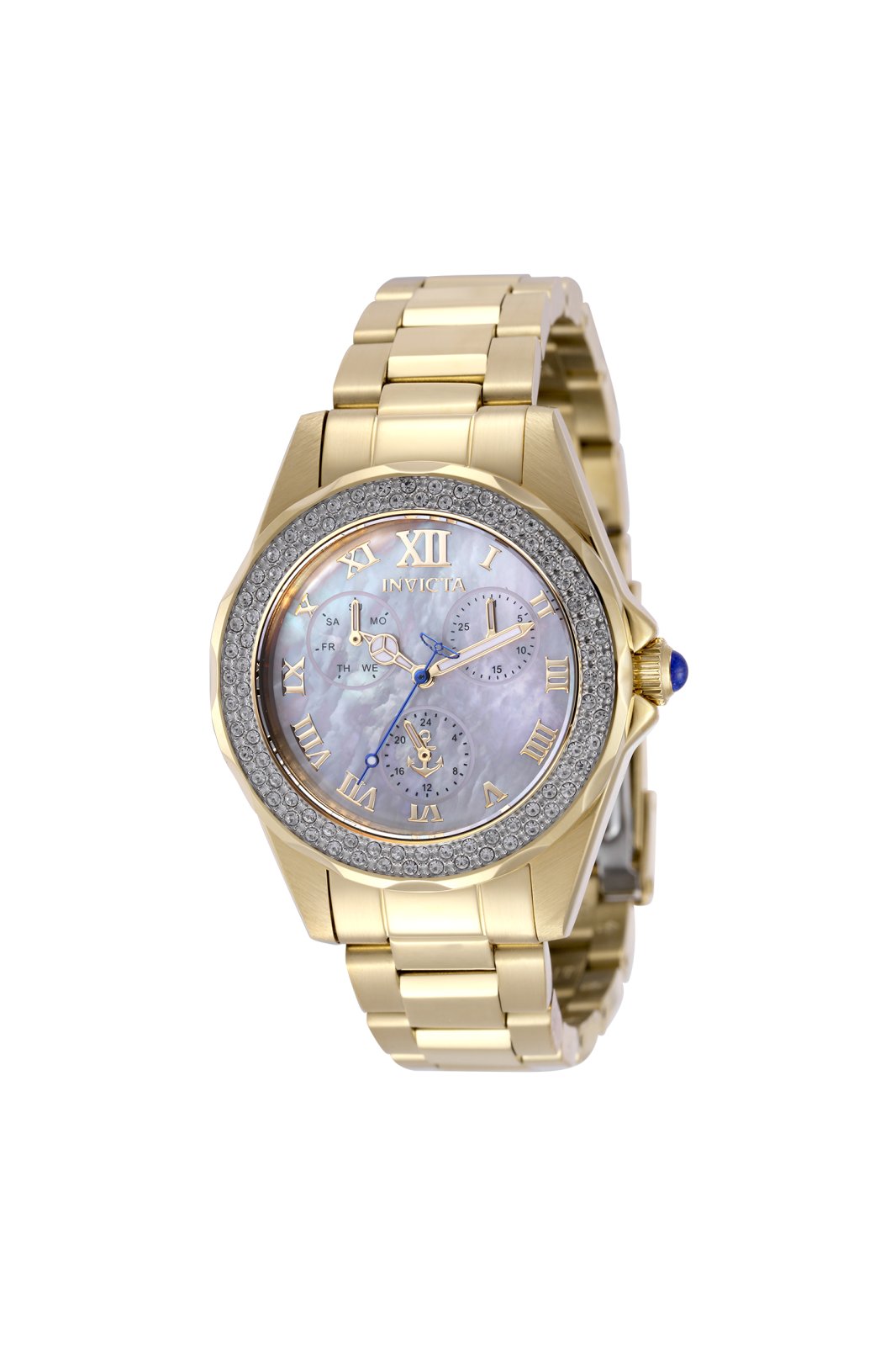 Invicta Ocean Voyage 47700 Ceas de damă - Mecanism Quartz - Oțel inoxidabil cu cadran din sidef - 38 mm
