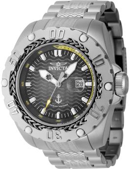 Invicta Ocean Voyage 47740 Men's Watch - Quartz Movement - Stainless Steel with Grey Dial - 51 mm