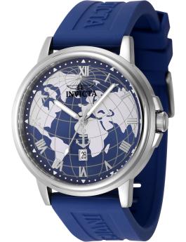 Invicta Ocean Voyage 48530 Ceas pentru bărbați - Mecanism Quartz - Oțel inoxidabil cu cadran albastru - 44 mm