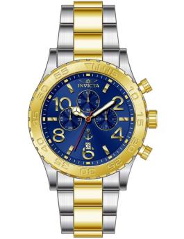 Invicta Ocean Voyage 48626 Men's Watch - Quartz Movement - Stainless Steel with Blue Dial - 50 mm