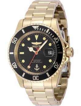 Invicta Ocean Voyage 48646 Men's Watch - Quartz Movement - Stainless Steel with Black Dial - 40 mm