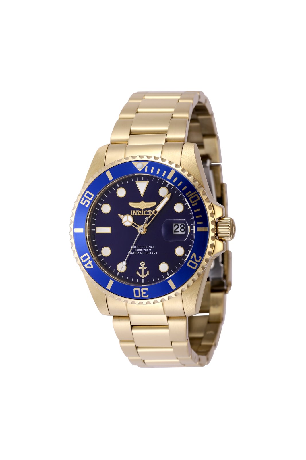 Invicta Ocean Voyage 48662 dameur - Quartzværk - Rustfrit stål med blå skive - 38 mm