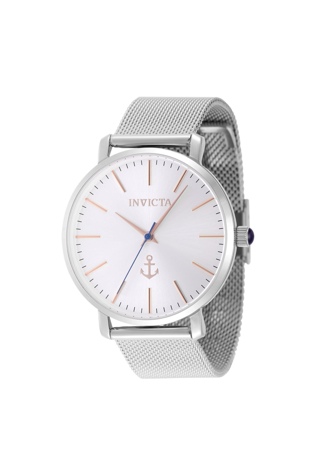 Invicta Ocean Voyage 48669 dameur - Quartzværk - Rustfrit stål med sølvfarvet skive - 38 mm