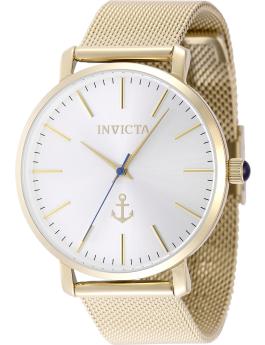 Invicta Ocean Voyage 48670 Ceas de damă - Mecanism Quartz - Oțel inoxidabil cu cadran argintiu - 38 mm