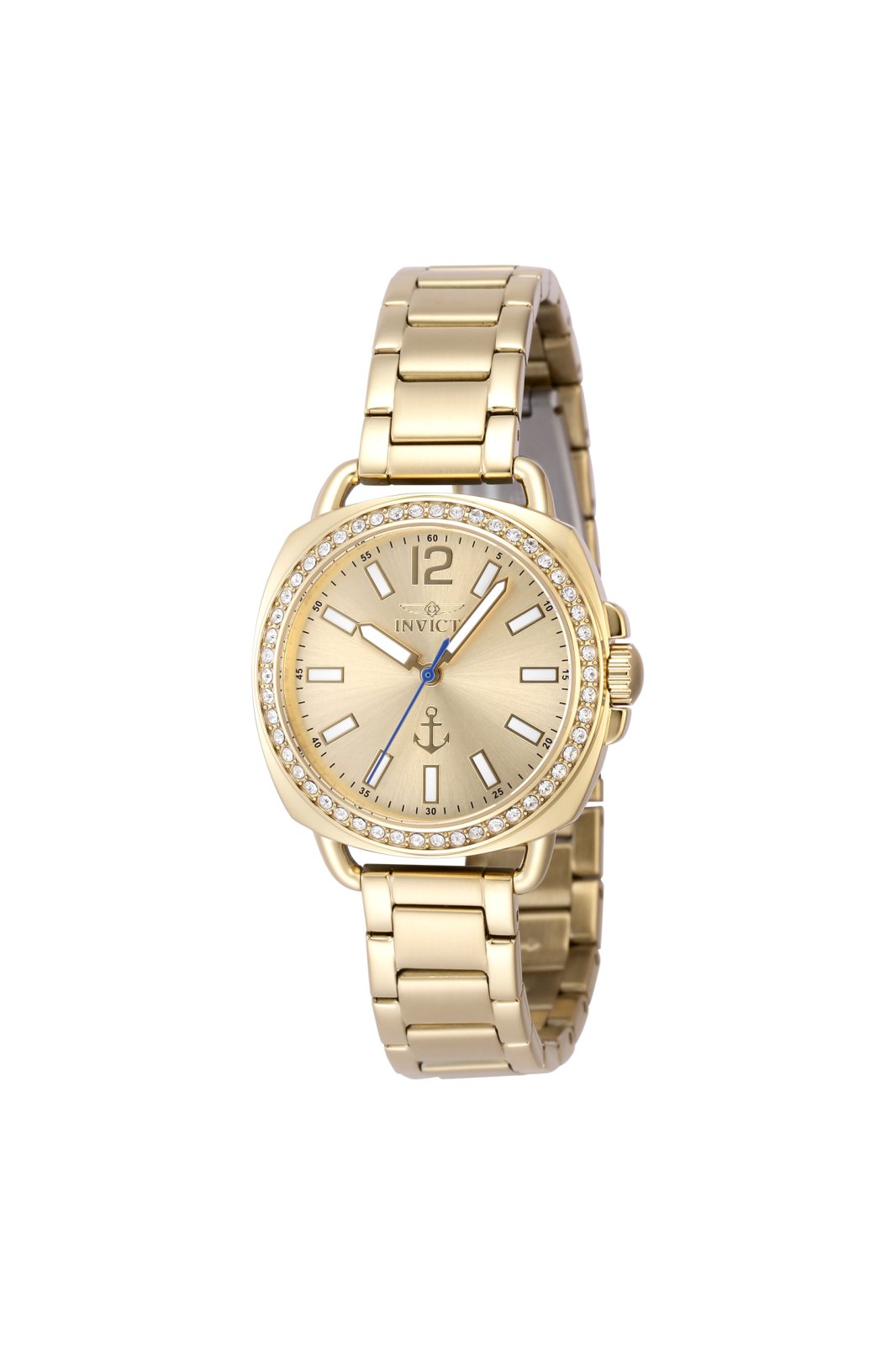 Invicta Ocean Voyage 48694 dameur - Quartz værk - Rustfrit stål med guldfarvet skive - 32 mm