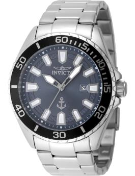 Invicta Ocean Voyage 48821 Men's Watch - Quartz Movement - Stainless Steel with Blue Dial - 46 mm