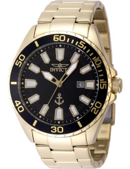 Invicta Ocean Voyage 48823 Men's Watch - Quartz Movement - Stainless Steel with Black Dial - 46 mm
