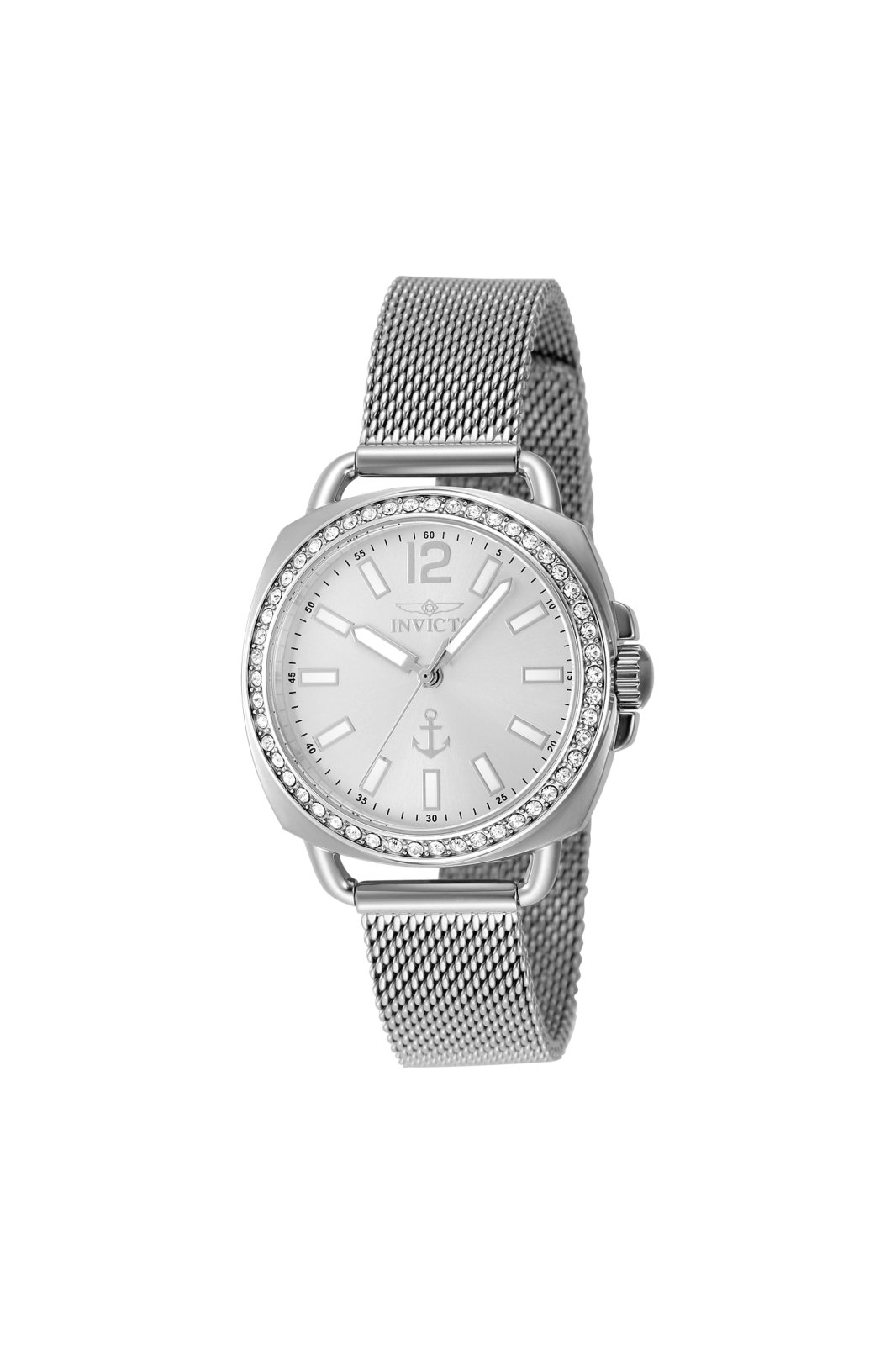 Invicta Ocean Voyage 48836 dameur - Quartzværk - Rustfrit stål med sølvfarvet skive - 32 mm