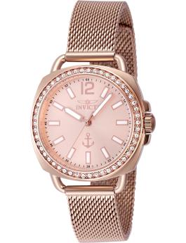 Invicta Ocean Voyage 48838 dameur - Quartzværk - Rustfrit stål med rosaguldfarvet skive - 32 mm