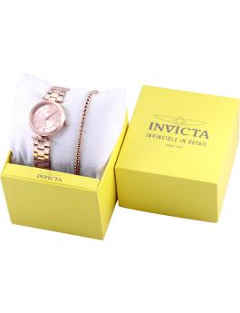 Invicta Ocean Voyage 48840 dameur - Quartzværk - Rustfrit stål med rosaguldfarvet skive - 32 mm - Med matchende armbånd