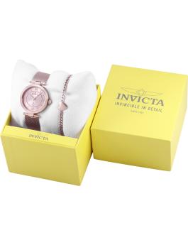 Invicta Ocean Voyage 48842 Relógio Feminino - Movimento de Quartzo - Aço Inoxidável com Mostrador Rosé - 32 mm - Com Pulseira Correspondente