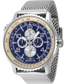Invicta Ocean Voyage 49409 Orologio da uomo - Movimento al quarzo - Acciaio inossidabile con quadrante blu - 49 mm