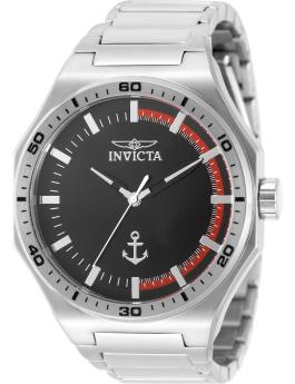 Invicta Ocean Voyage 49968 herreur - Quartz værk - Rustfrit stål med sort urskive - 44 mm