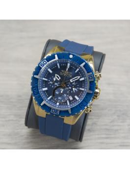 Invicta Aviator 22525 Men's Watch - Quartz Movement - Stainless Steel with Blue Dial - 49 mm