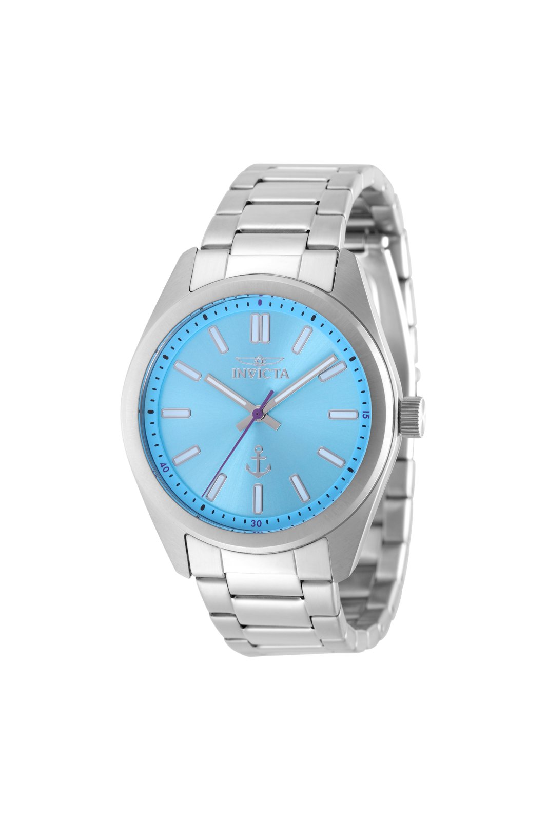 Invicta Ocean Voyage 49989 Men's Watch - Quartz Movement - Stainless Steel with Blue Dial - 41 mm
