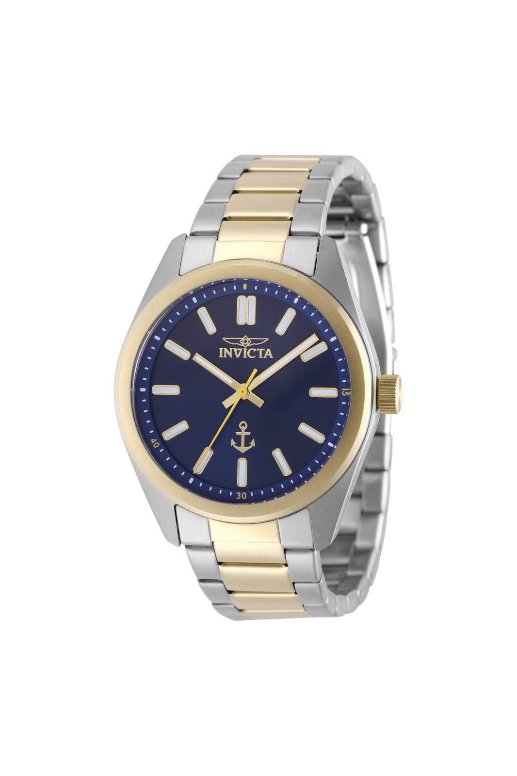 Invicta Ocean Voyage 49991 Reloj de Hombre - Movimiento de Cuarzo - Acero Inoxidable con Esfera Azul - 41 mm