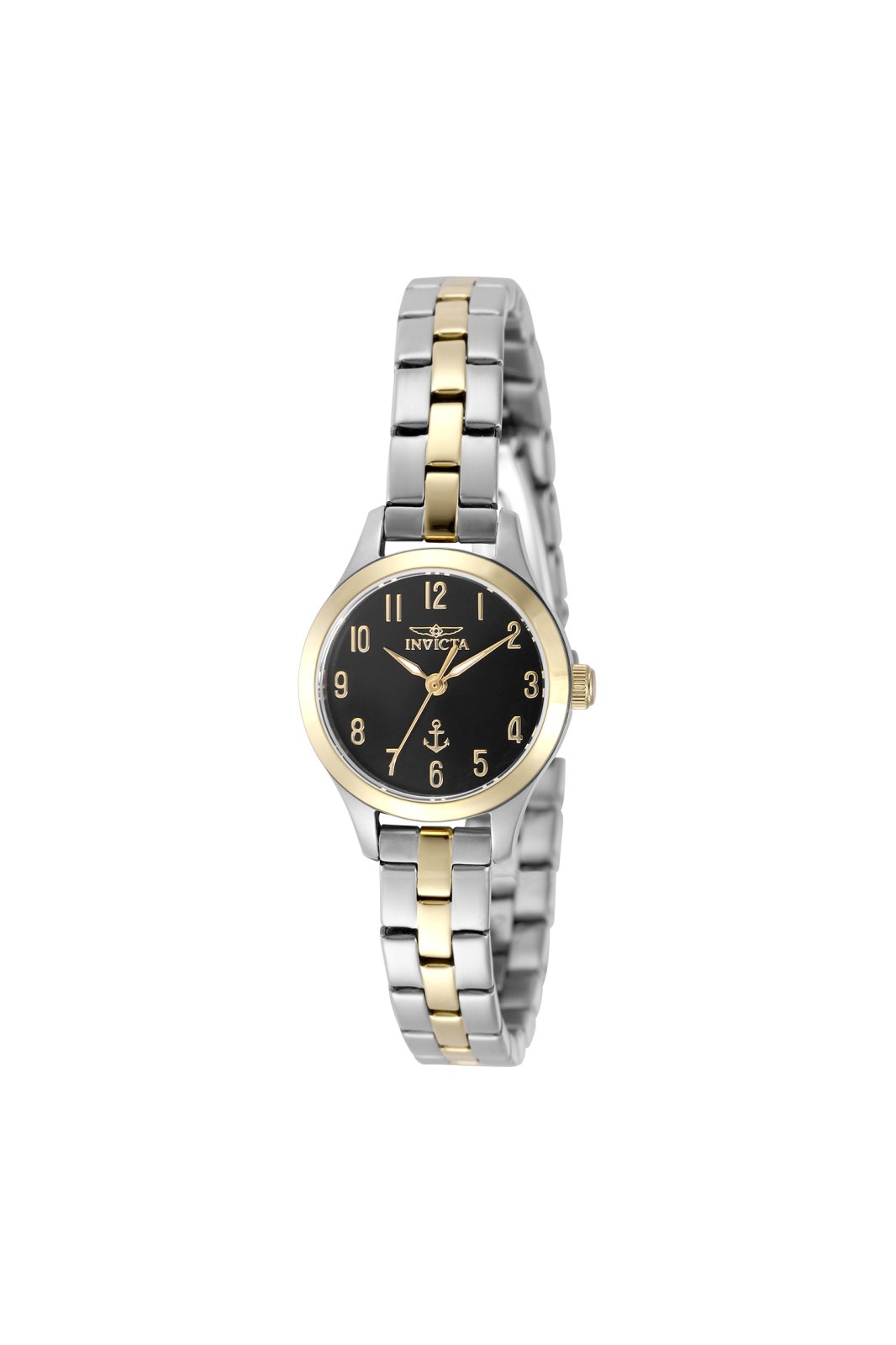 Invicta Ocean Voyage 49997 Ženski ura - Kvarčni mehanizem - Nerjaveče jeklo s črno številčnico - 24 mm
